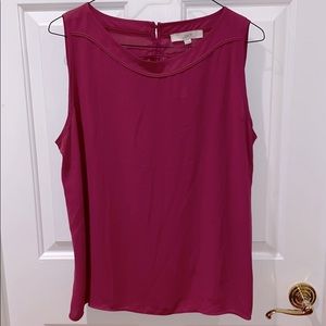 NWT Loft sleeveless 100% woven polyester blouse